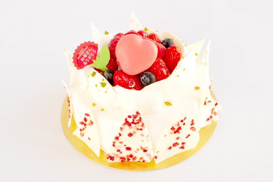 母の日のイチゴのケーキの商品写真