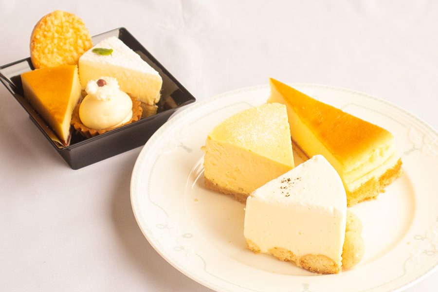 チーズケーキの寄せ集め写真